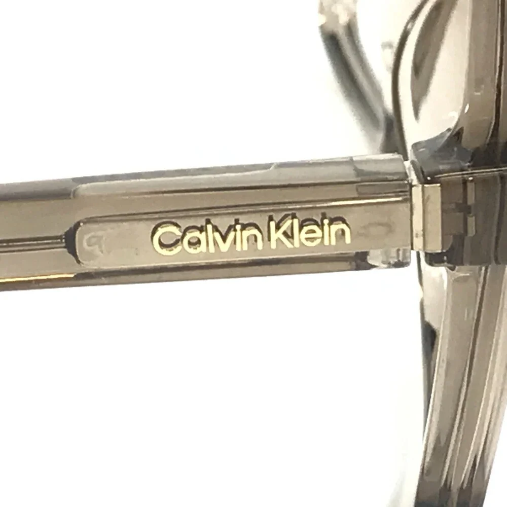 Calvin Klein Eyeglasses Frames CK25547 200 Transparent Brown Hexagonal 54-17-145